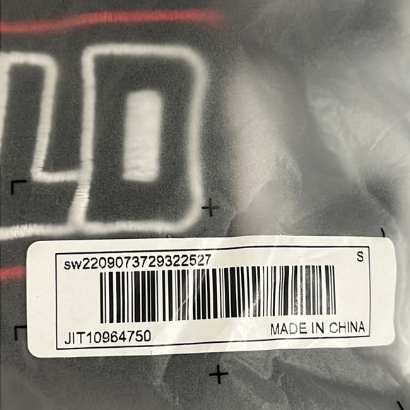 SHEIN EZwear Letter Graphic Two Tone Zip Up Crop Jacket - Small - Picture 11 of 11